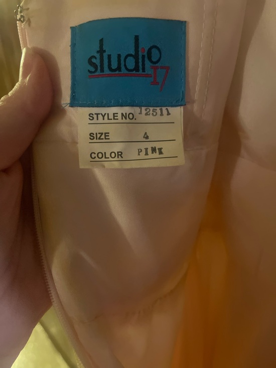 Blush Pink Beaded Prom Dress Size 4 Sparkly Tulle Princess Formal Gown Sudio 17 - Picture 5 of 6